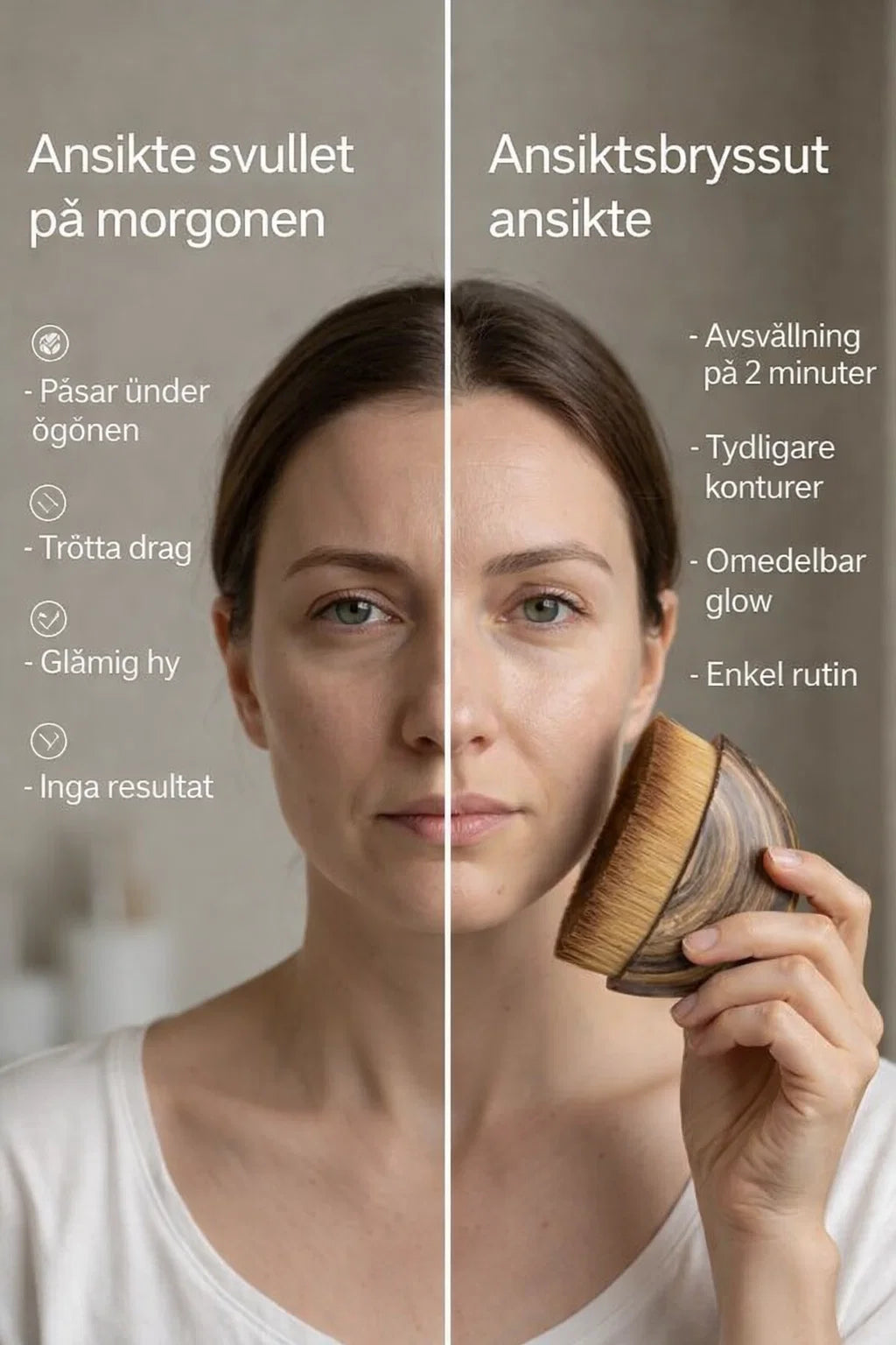 Mooniva LunaSculpt™ – Lymfdränerande borste för ansiktet