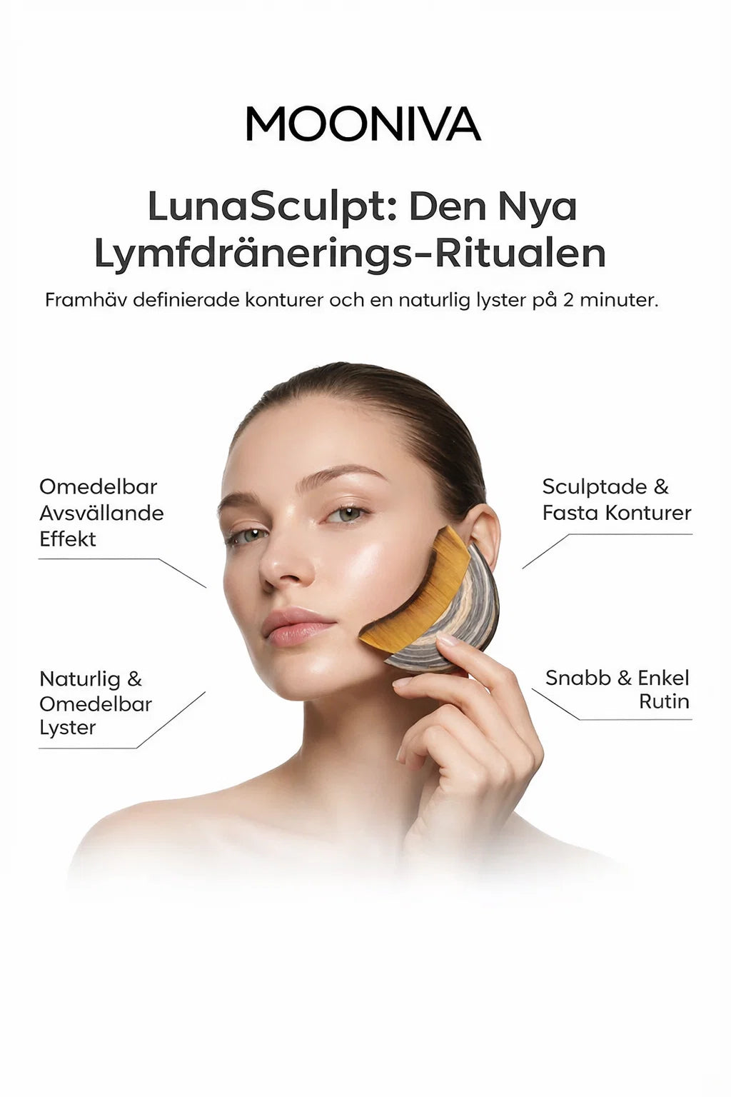 Mooniva LunaSculpt™ – Lymfdränerande borste för ansiktet